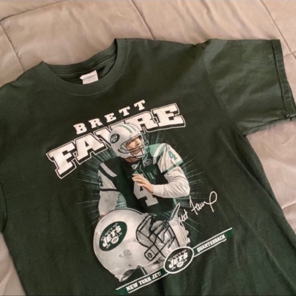 Vintage New York Jets Brett Favre T-Shirt - Picture 2 of 4